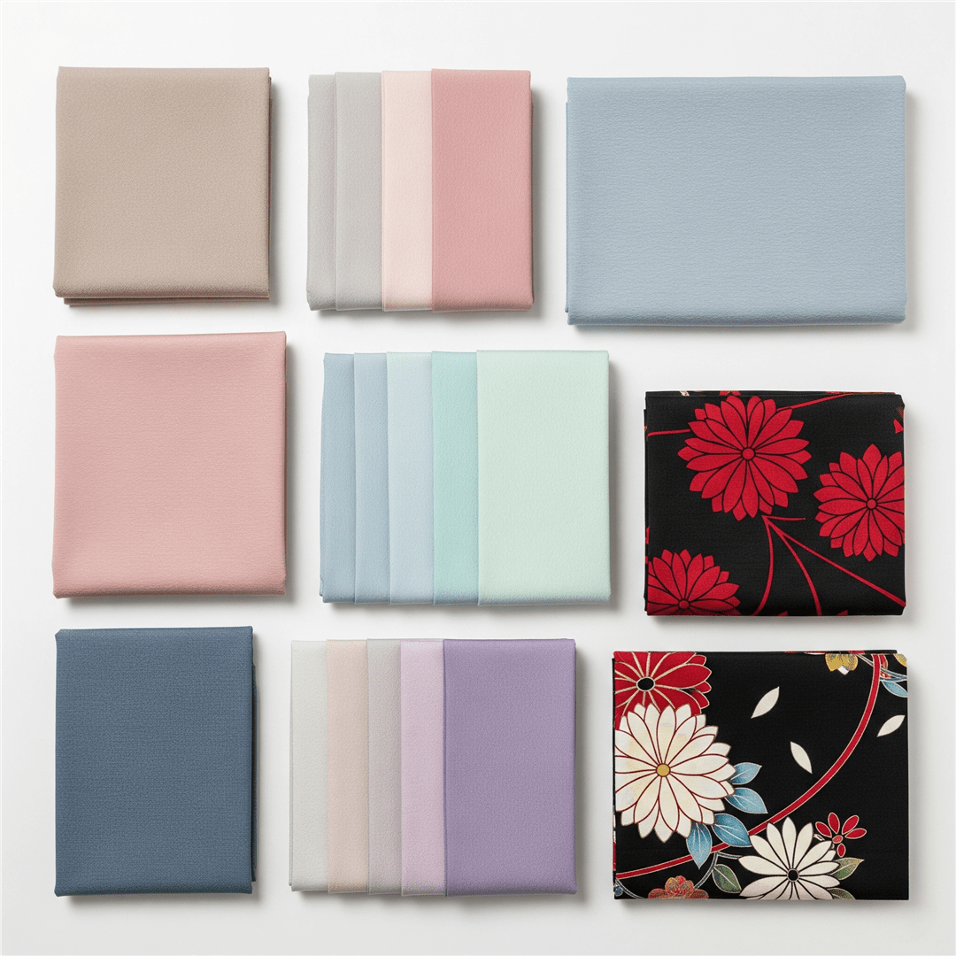 人気のくすみカラーやニュアンスカラーの振袖生地