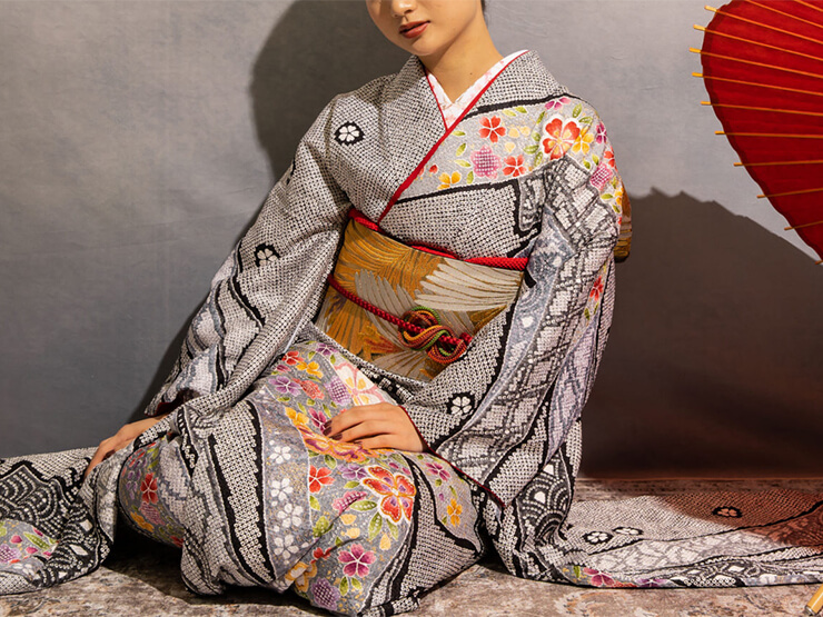 着物レンタル一領の振袖